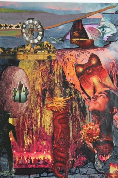 Inferno oder Illusion (Collage)