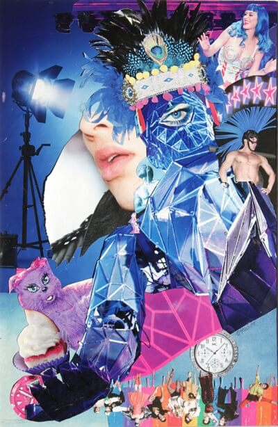Schrill und Schön I (Collage)