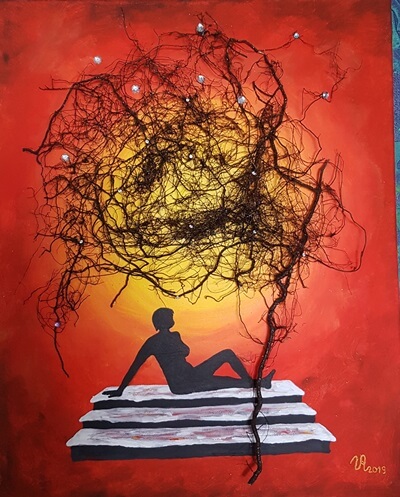 Sonnenfeuer (Collage)