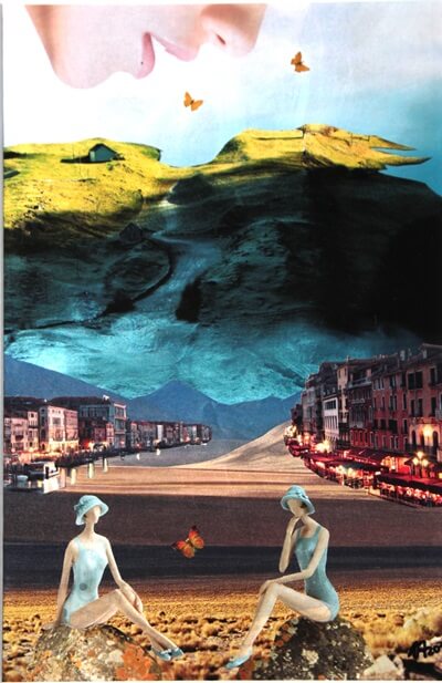 Venezianische Gespräche (Collage)