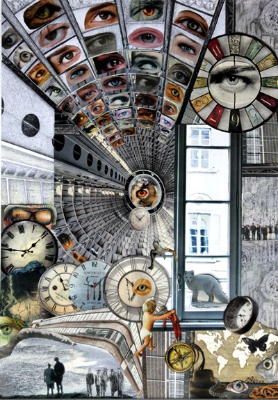 Zeitaugen III (Collage)